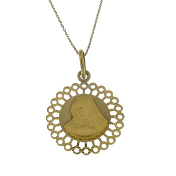 Gold pendant - Maria Magdalena, 14K yellow gold
