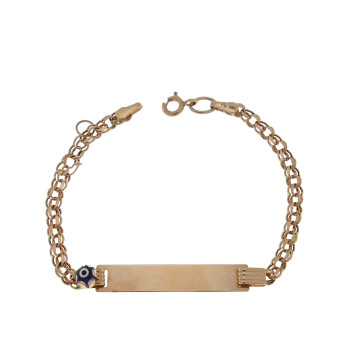 Children's bracelet, 14 kt red gold, length 15 cm