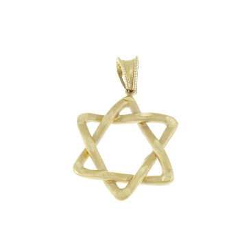 תליון - מגן דוד, זהב צהוב 585, אורך - 3 ס"מ