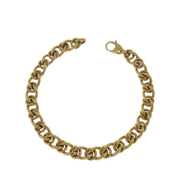 Men's bracelet, 14K yellow gold, length 20 cm