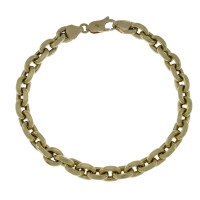 Anchor bracelet for a man, 14 kt yellow gold, length 24 cm