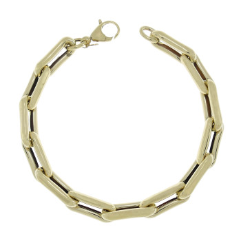 Anchor bracelet for a man, 14 kt yellow gold, length 20.5 cm
