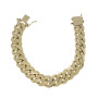 Armored gold bracelet