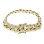 Armored gold bracelet