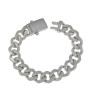 Armored men's gold bracelet
