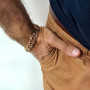 Bismarck men's gold bracelet