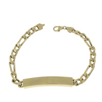 Men's bracelet, yellow gold,  length 20 cm