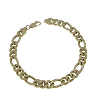 Men's bracelet, 14 kt yellow gold, length 21 cm