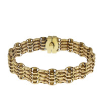 Men's bracelet, 14K yellow and red gold, length 18.5 cm