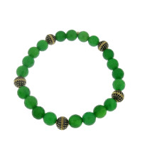 Men's bracelet, 14K yellow gold, diameter 7 cm