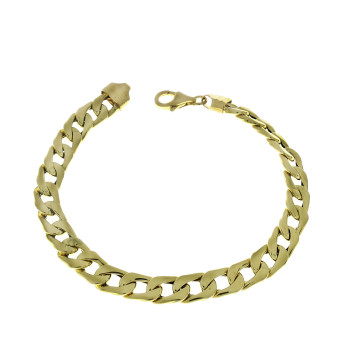 Men's bracelet, 14K yellow gold, length 19.5 cm