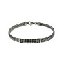 Silver chain on hand for a man