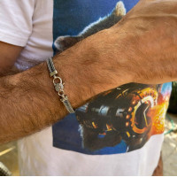 Bracelet for a man, 925 sterling silver, length 21 cm
