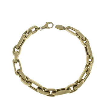 Anchor bracelet for a man, 14 kt yellow gold, length 21 cm