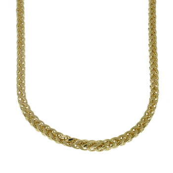 Spiga women's chain, 14 kt yellow gold, length 60 cm