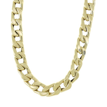 Cuban chain, 14 kt yellow gold, length 55 cm
