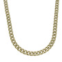 Cuban gold chain and bracelet for man
