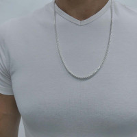 Цепочка для мужчины, серебро 925 проба, длина 60 см