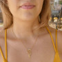 תליון זהב עם שרשרת