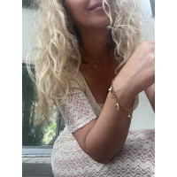 צמיד לאישה, זהב צהוב 14 קראט, אורך 19.5 ס"מ