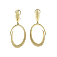 Drop earrings for woman, 14K yellow gold