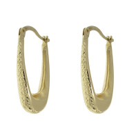 Drop earrings for woman, 14K yellow gold