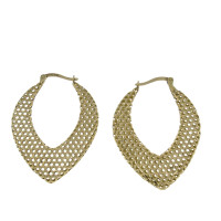 Drop earrings for woman, 14K yellow gold