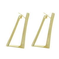 Drop earrings for woman, 14K yellow gold