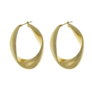 Drop earrings for woman, 14K yellow gold