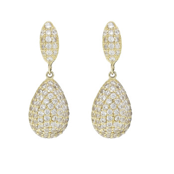 Earrings for a woman, 14K yellow gold