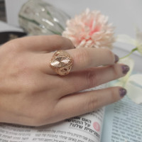 טבעת לאישה, זהב אדום 14 קראט