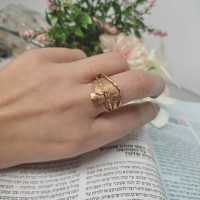טבעת לאישה, זהב אדום 14 קראט