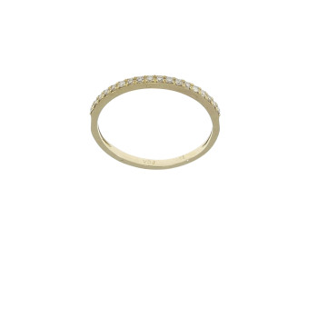 Ring for a woman, 14K yellow gold with diamonds