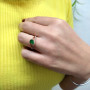 Set for a woman with emerald