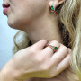 Set for a woman with emerald