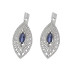 Earrings with diamonds and precious stones